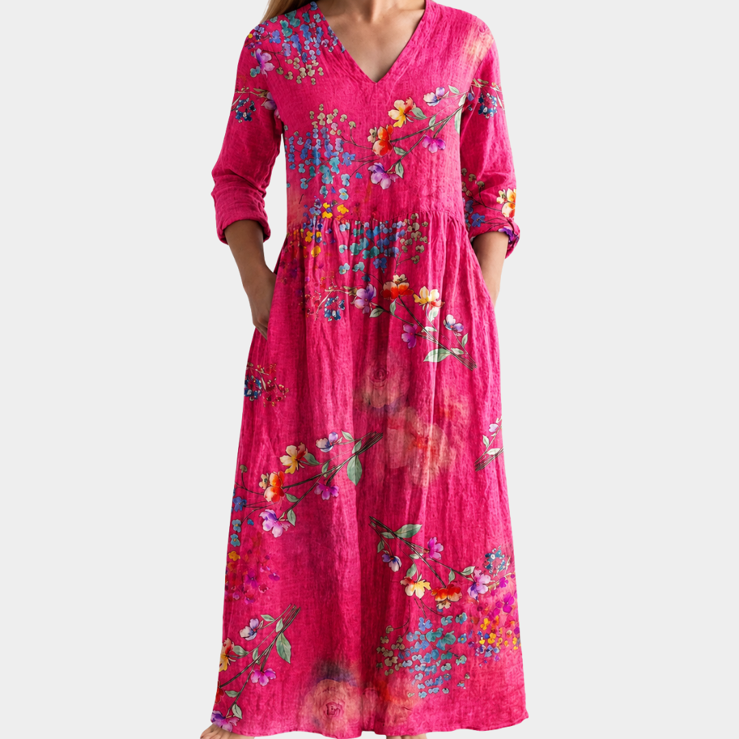 Blooming Fuchsia Garden Dress