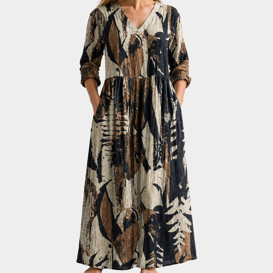 Rustic Woodland Leaf Dress